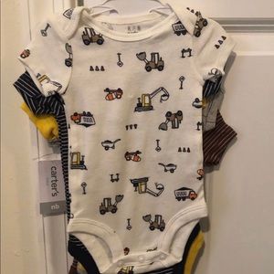 Infant boy 5 piece onesie set